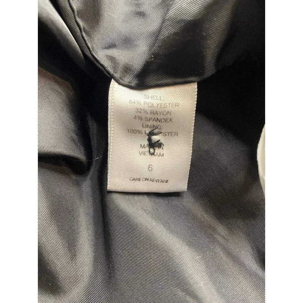 7th Avenue Suiting collection NY & Co Size 6 Sleeveless Black Vest - Picture 5 of 10